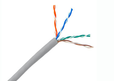 De koperen geleider van de de Kabelcat.5e UTP Kabel van het kopervoorzien van een netwerk soild, AWG 23 Lan van 4 paarethernet kabel