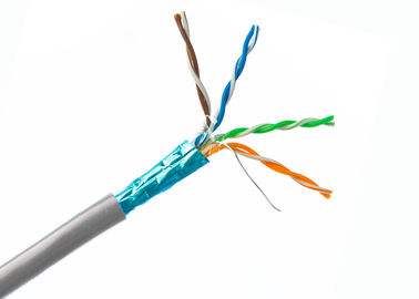 Kat. 5e de kabel FTP-van de Netwerkkabel LSZH (Laag vrij rookhalogeen) 4 Paren Onderzochte koperlan Kabel