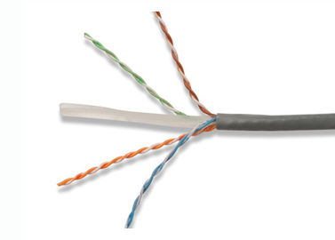 Lage Rook Nul het Koperlan van de Halogeenkabel Cat6A UTP de Stevige Naakte kabel van het het paarnetwerk van de Kabeldraai