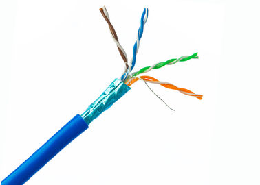 Cat6 FTP-Kabelal - scheurt de Folie Onderzochte Lan van Koperethernet Kabel met Koord 1000 Voet