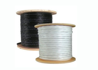 Het Koper coaxiale kabel van CCS RG11 met de Kabel 60% van de Staalboodschapper en 40%-Aluminiumvlechten